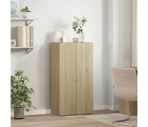 Dokumentu Skapītis, Koka Krāsa, 60X32X115 Cm, Inženierijas Koks Vidaxl