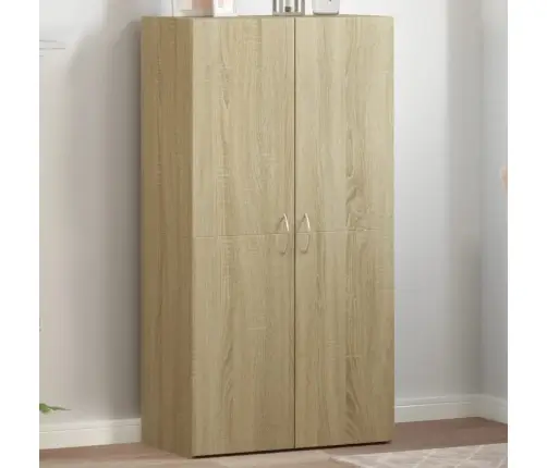 Dokumentu Skapītis, Koka Krāsa, 60X32X115 Cm, Inženierijas Koks Vidaxl