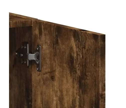 Spintelė Dokumentams, Dūminė Ąžuolo, 60X32X115cm Mediena