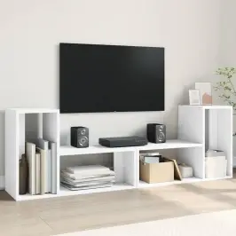 Tv Skapīši, 2 Gb., 75X30X50 Cm, Balti, Inženierijas Koks Vidaxl