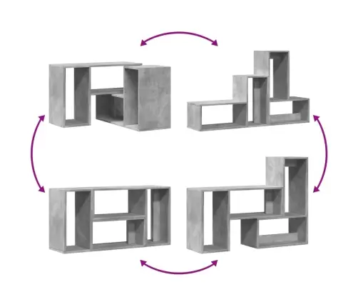 Telerikapid 2 Tk, Betoonhall, 75X30X50 cm Tehispuit