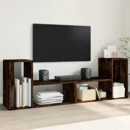 Tv Skapīši, 2 Gab., Koka Krāsa, 75X30X50 Cm, Inženierijas Koks Vidaxl