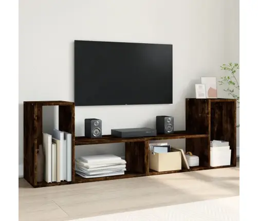 Tv Skapīši, 2 Gab., Koka Krāsa, 75X30X50 Cm, Inženierijas Koks Vidaxl