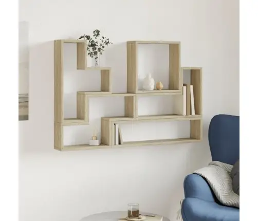 Sieninė Lentyna, Sonoma Ąžuolo, 96X12X64cm Apdirbta Mediena