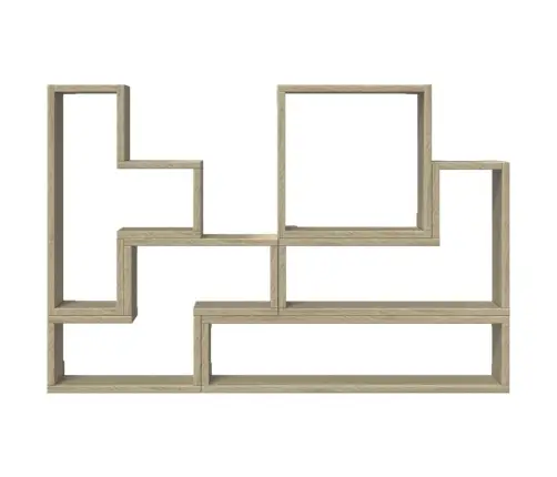 Sieninė Lentyna, Sonoma Ąžuolo, 96X12X64cm Apdirbta Mediena