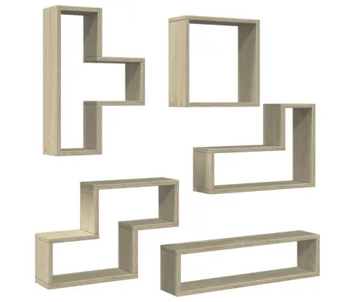 Sieninė Lentyna, Sonoma Ąžuolo, 96X12X64cm Apdirbta Mediena