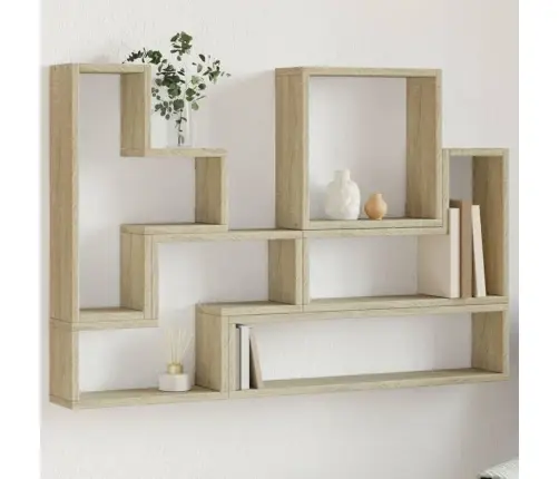 Sieninė Lentyna, Sonoma Ąžuolo, 96X12X64cm Apdirbta Mediena