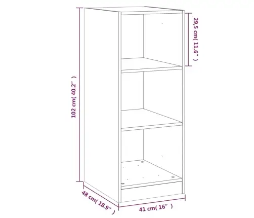 Riidekapp, Betoonhall, 48X41X102 cm Tehispuit