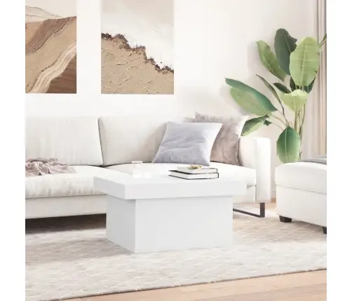 Kohvilaud, Valge, 80X55X40 cm Tehispuit