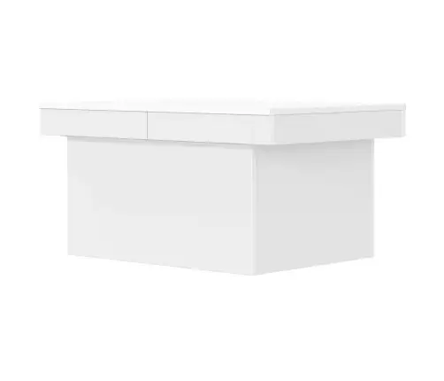 Kohvilaud, Valge, 80X55X40 cm Tehispuit