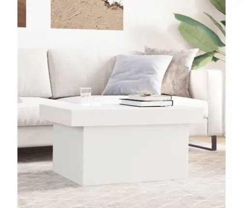 Kohvilaud, Valge, 80X55X40 cm Tehispuit