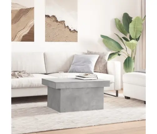 Kavos Staliukas, Betono Pilkas, 100X55X40cm Apdirbta Mediena