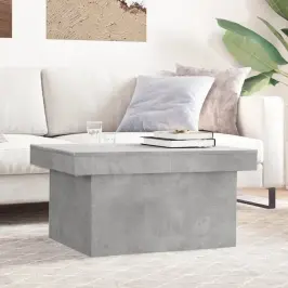 Kafijas Galdiņš, Betonpelēks, 100X55X40 Cm, Inženierijas Koks Vidaxl
