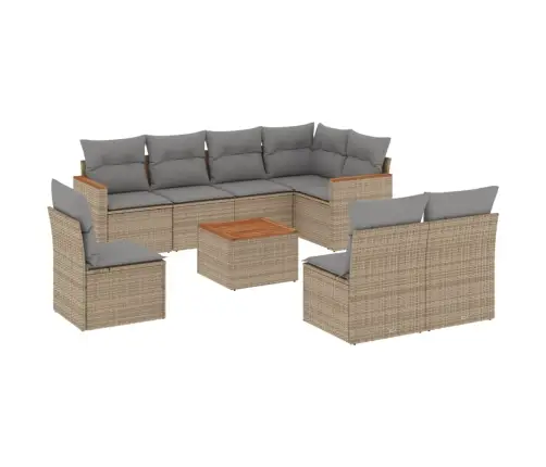 9-Osaline Aiadiivani Komplekt Patjadega, Beežid Toonid