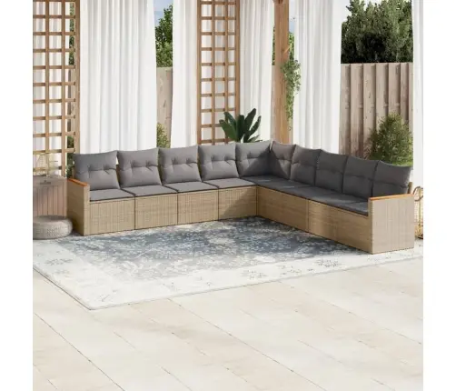 9-Osaline Aiadiivani Komplekt Patjadega, Beežid Toonid