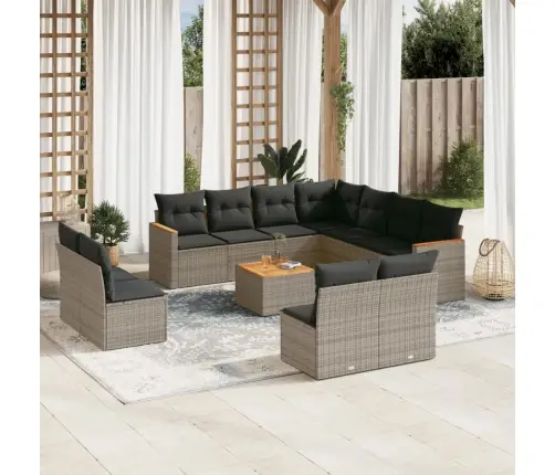 12-Osaline Aiadiivani Komplekt Patjadega, Hall, Polürotang