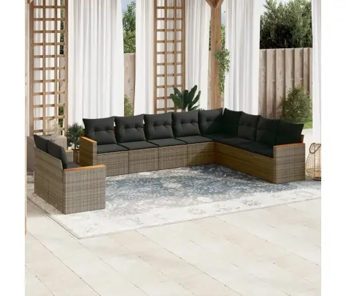 10-Osaline Aiadiivani Komplekt Patjadega, Hall, Polürotang