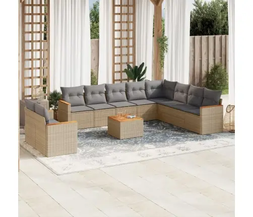 11-Osaline Aiadiivani Komplekt Patjadega, Beežid Toonid