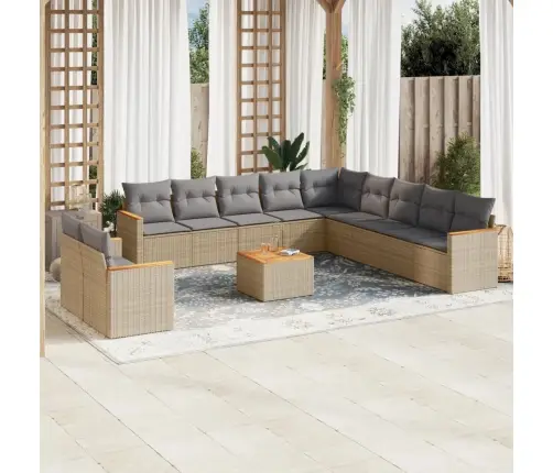 12-Osaline Aiadiivani Komplekt Patjadega, Beežid Toonid