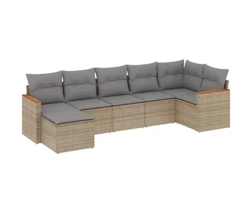 7-Osaline Aiadiivani Komplekt Patjadega, Beežid Toonid