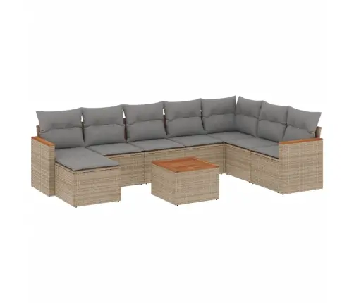 9-Osaline Aiadiivani Komplekt Patjadega, Beežid Toonid