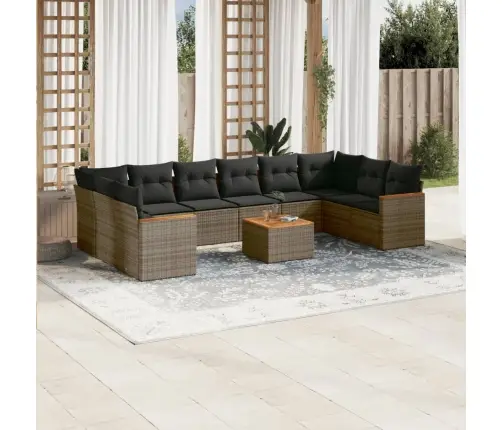 11-Osaline Aiadiivani Komplekt Patjadega, Hall, Polürotang