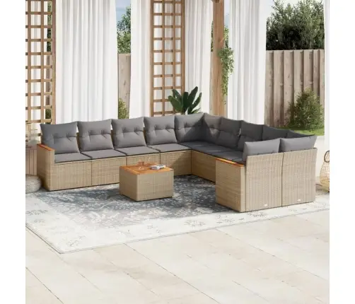 11-Osaline Aiadiivani Komplekt Patjadega, Beežid Toonid