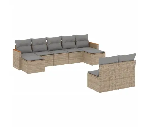 9-Osaline Aiadiivani Komplekt Patjadega, Beežid Toonid