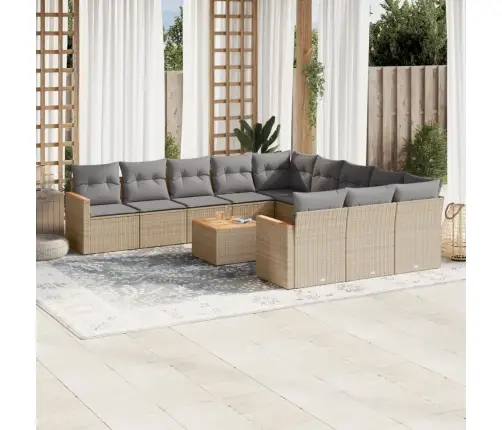 12-Osaline Aiadiivani Komplekt Patjadega, Beežid Toonid