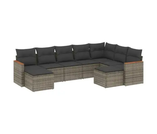 9-Osaline Aiadiivani Komplekt Patjadega, Hall, Polürotang