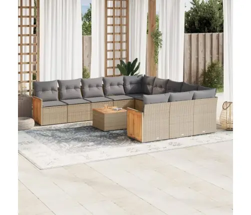 13-Osaline Aiadiivani Komplekt Patjadega, Beežid Toonid