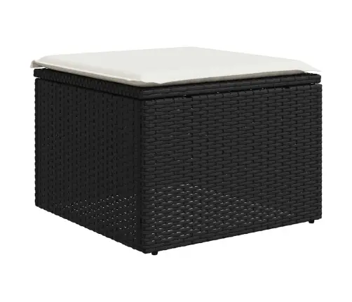 7-Osaline Aiadiivani Komplekt Patjadega, Must, Polürotang