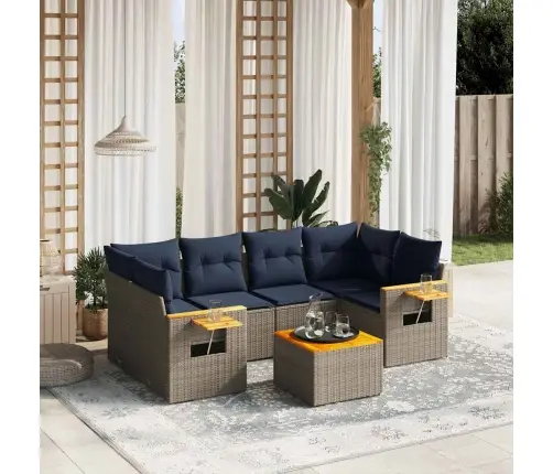 7-Osaline Aiadiivani Komplekt Patjadega, Hall, Polürotang