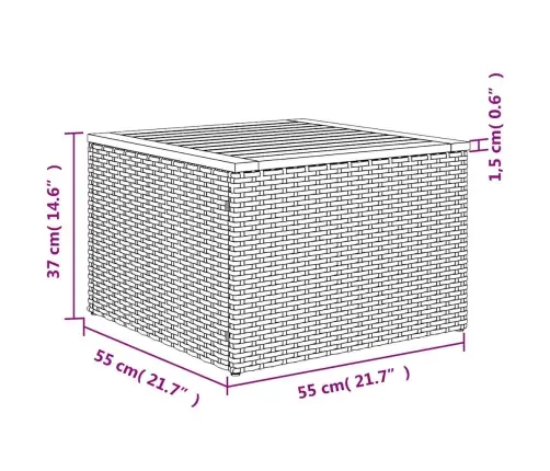 9-Daļīgs Dārza Dīvānu Komplekts, Matrači, Bēša Pe Rotangpalma Vidaxl
