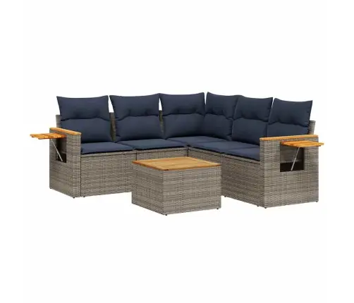 6-Osaline Aiadiivani Komplekt Patjadega, Hall, Polürotang