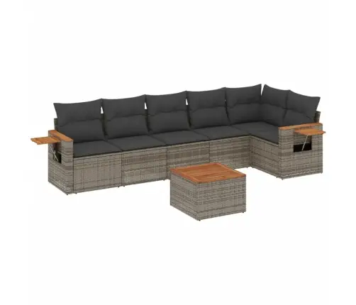 7-Osaline Aiadiivani Komplekt Patjadega, Hall, Polürotang