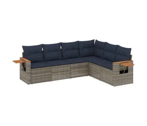 6-Osaline Aiadiivani Komplekt Patjadega, Hall, Polürotang