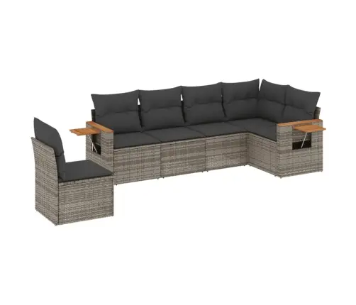 6-Osaline Aiadiivani Komplekt Patjadega, Hall, Polürotang