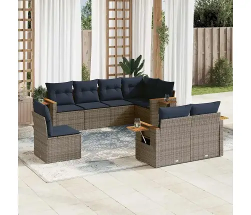 8-Osaline Aiadiivani Komplekt Patjadega, Hall, Polürotang