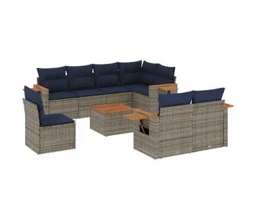 9-Osaline Aiadiivani Komplekt Patjadega, Hall, Polürotang