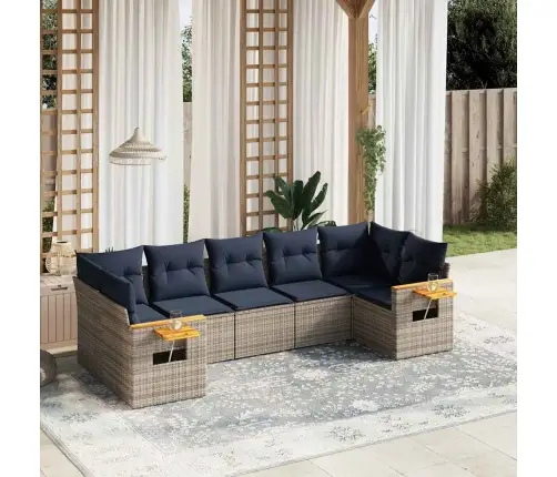 7-Osaline Aiadiivani Komplekt Patjadega, Hall, Polürotang