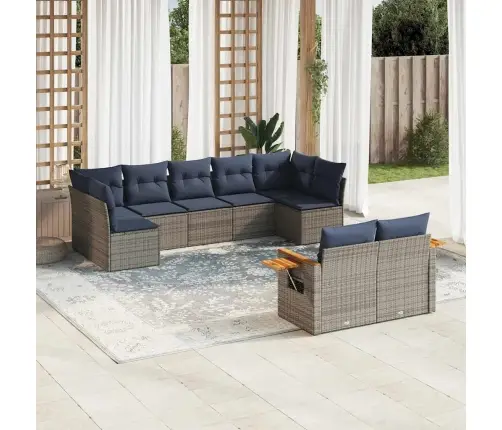 9-Osaline Aiadiivani Komplekt Patjadega, Hall, Polürotang