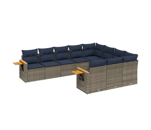 10-Osaline Aiadiivani Komplekt Patjadega, Hall, Polürotang