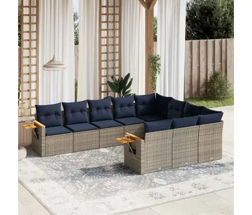 10-Osaline Aiadiivani Komplekt Patjadega, Hall, Polürotang