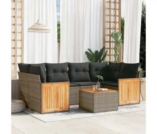 7-Osaline Aiadiivani Komplekt Patjadega, Hall, Polürotang