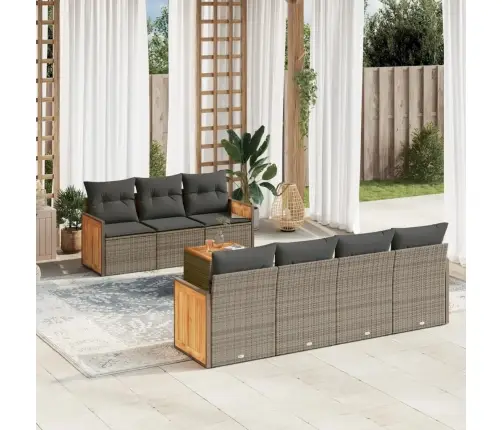 8-Osaline Aiadiivani Komplekt Patjadega, Hall, Polürotang