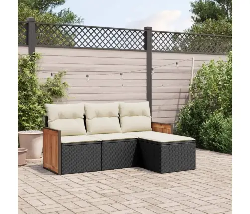 4-Daļīgs Dārza Dīvāna Komplekts Ar Matračiem, Pe Rotangpalma Vidaxl 4-Daļīgs Dārza Dīvāna Komplekts Ar Matračiem, Pe Rotangpalma Vidaxl