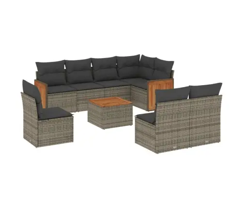 9-Osaline Aiadiivani Komplekt Patjadega, Hall, Polürotang