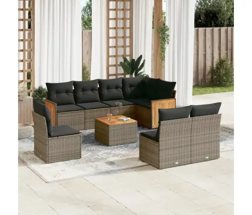 9-Osaline Aiadiivani Komplekt Patjadega, Hall, Polürotang