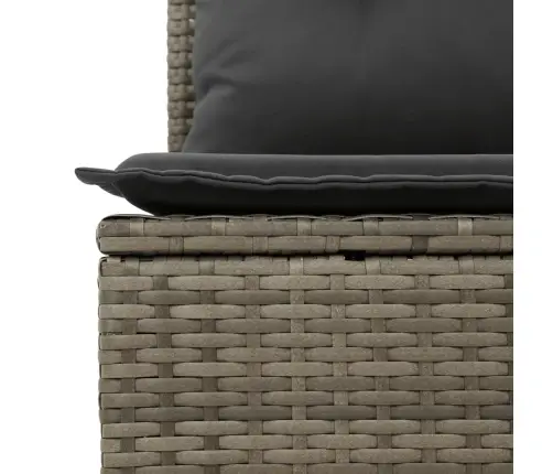 Sodo Komplektas Su Pagalvėlėmis, 11 Dalių, Pilkas, Poliratanas